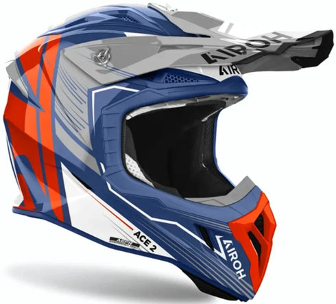 Airoh 2024 Aviator Ace 2 Engine Helmet - Cerulean Gloss