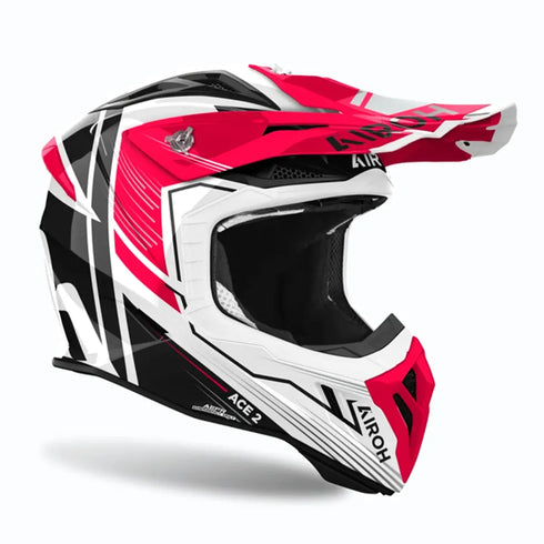 Airoh 2024 Aviator Ace 2 Engine Helmet Red Gloss