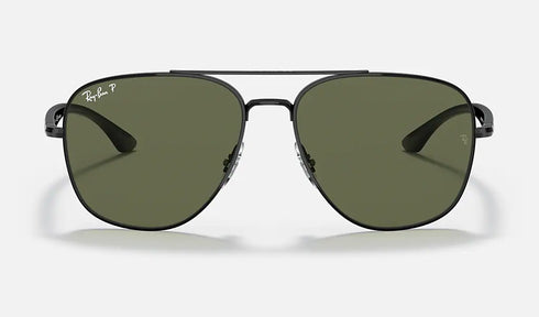 Ray-Ban Aviator Black with Green Lenses