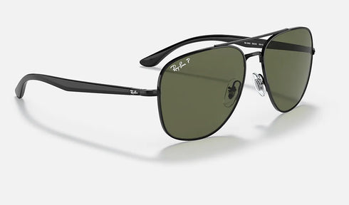 Ray-Ban Aviator Black with Green Lenses