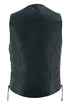 NEXO Charlie Leather Waistcoat/Vest - Black