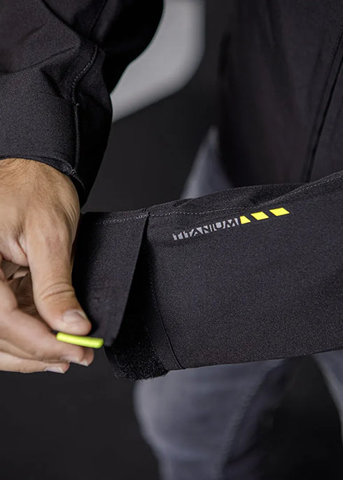 LS2 Mens Titanium Jacket - Black/Hi-Viz Yellow