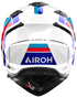 Airoh 2026 Bandit Horn Helmet - White Gloss