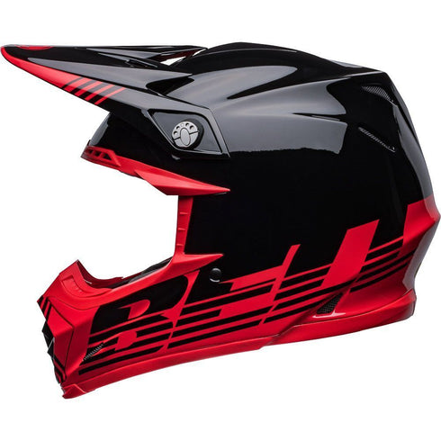 Bell MX 2022 Moto-9 Mips Louver Helmet - Black/Red