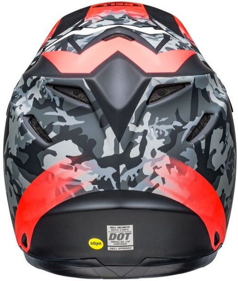 Bell Moto-9 MIPS Venom Helmet - Black Camo/Red Matt