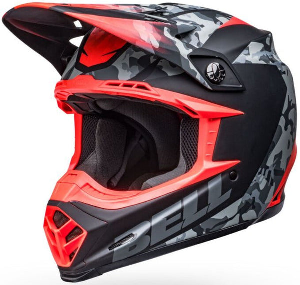Bell Moto-9 MIPS Venom Helmet - Black Camo/Red Matt
