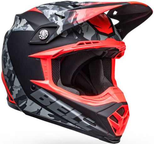 Bell Moto-9 MIPS Venom Helmet - Black Camo/Red Matt