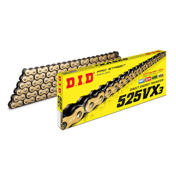 DID 525VX3 140 X-ring Drive Chain Gold