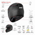 SMK Youth Bionic Solid Helmet - MA200 Black Matt