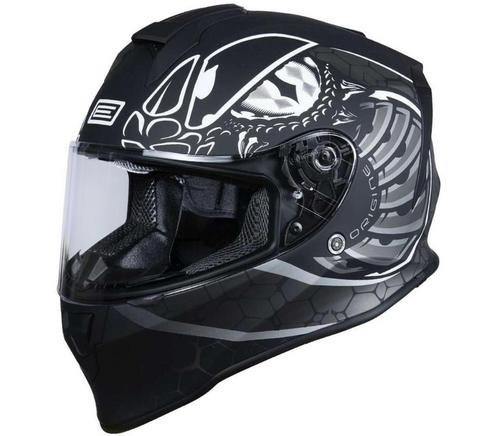 Origine Youth Dinamo Fighter Helmet - Matte Titanium/Black