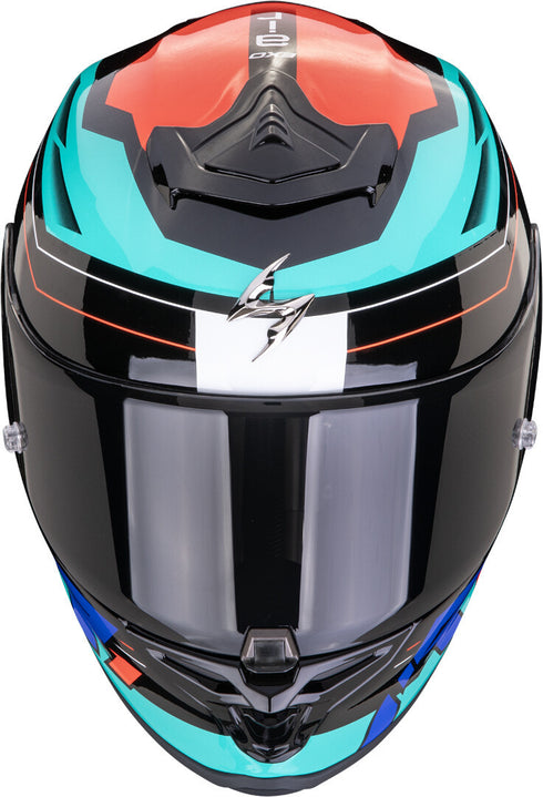 Scorpion EXO-R1 Evo Air Blaze Helmet - Black/Blue/Red