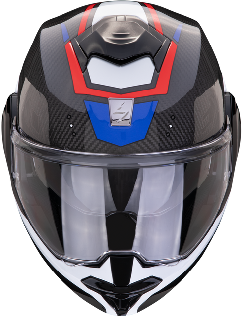 Scorpion EXO-Tech Evo Carbon Rover Flip Up - Black/Red/Blue