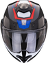Scorpion EXO-Tech Evo Carbon Rover Flip Up - Black/Red/Blue