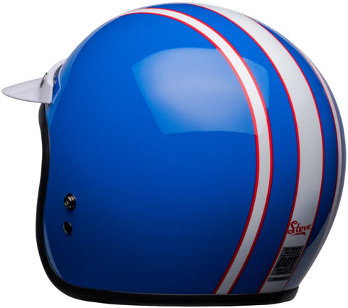 Bell 2023 Custom 500 Six Day McQueen Helmet - Blue/White