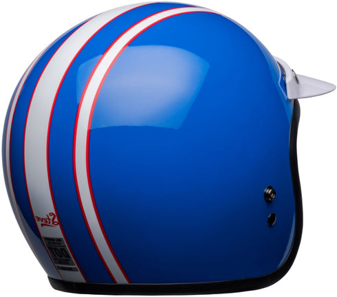 Bell 2023 Custom 500 Six Day McQueen Helmet - Blue/White