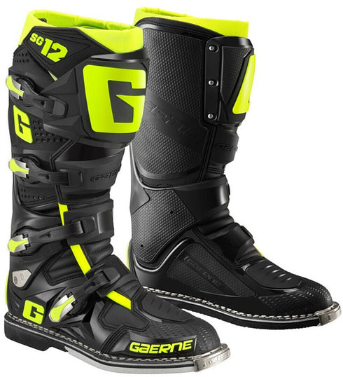 Gaerne SG-12 MX Boots - Black/Yellow