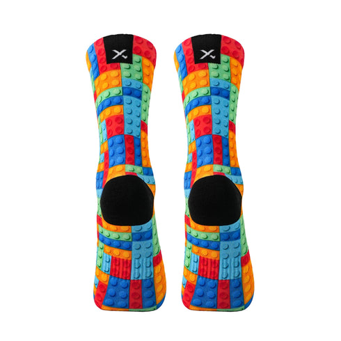 Sox Footwear Kids Crew Socks - Balloon Animal & Blocks Pack