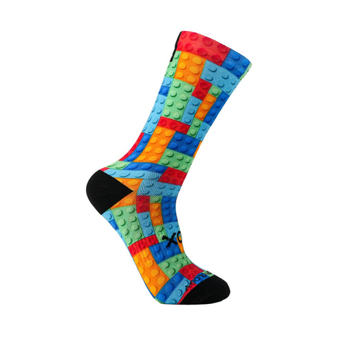 Sox Footwear Kids Crew Socks - Balloon Animal & Blocks Pack