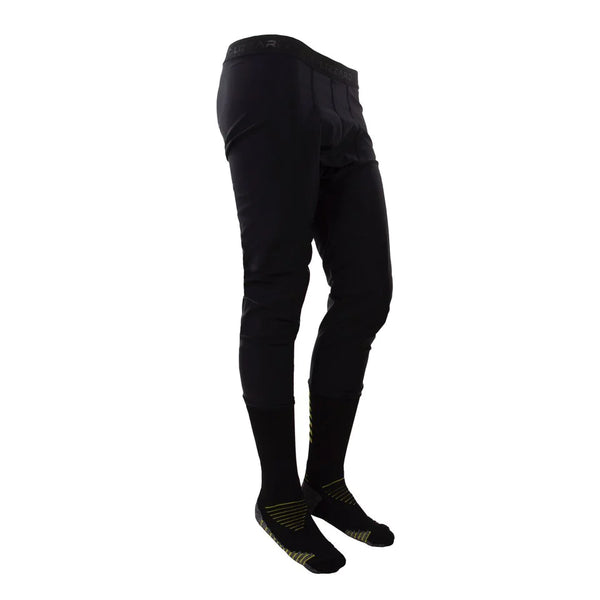 Lizzard Regular Knee Brace Compression Pants - Black/Yellow
