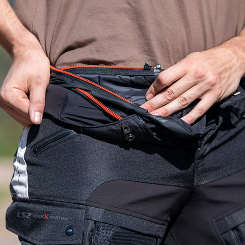 LS2 Mens X-Master Pants - Black/Grey — Motorcycle Gear (image 5 of 18)