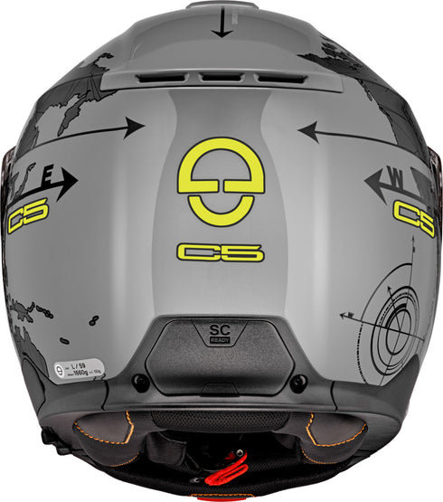 Schuberth C5 Globe Helmet - Grey — Motorcycle Helmets (image 5 of 13)