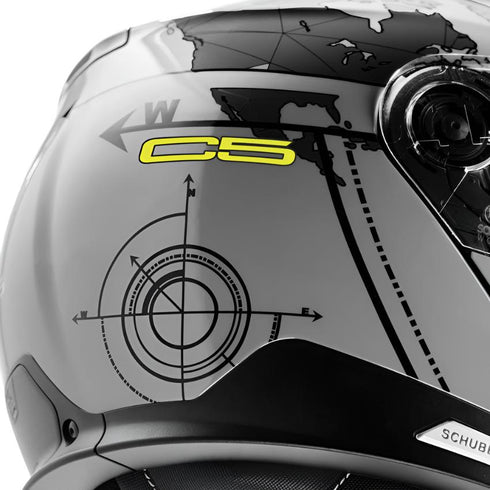Schuberth C5 Globe Helmet - Grey — Motorcycle Helmets (image 6 of 13)