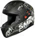 SMK Youth Bionic Chimpz Helmet - MA261 Black/Grey/White Matt