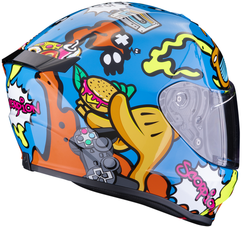 Scorpion EXO-JNR Air Fun - Blue/Orange — Motorcycle Helmets (image 3 of 3)