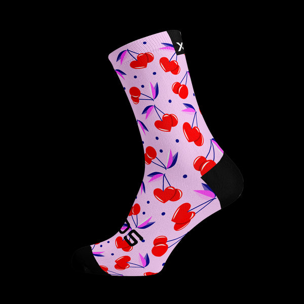 Sox Footwear Crew Socks - Cherry Pink