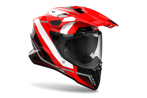Airoh 2024 Commander 2 Mavick Helmet - Red Gloss — Motorcycle Helmets (image 3 of 3)