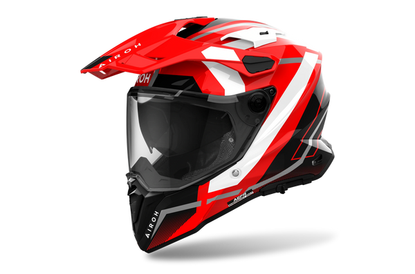 Airoh 2024 Commander 2 Mavick Helmet - Red Gloss — Motorcycle Helmets (image 1 of 3)