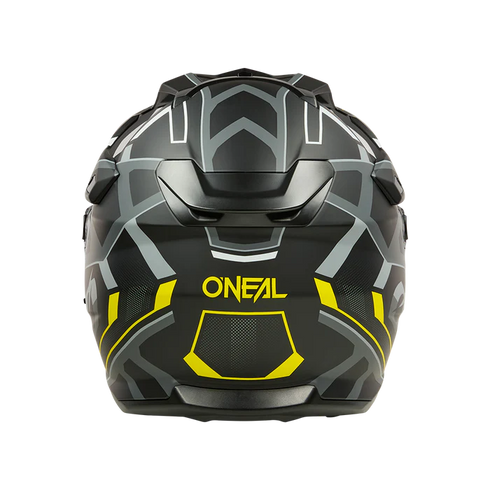 O'Neal 2025 D-SRS SQUARE Helmet - Black/Neon Yellow/Grey