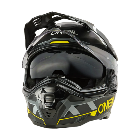 O'Neal 2025 D-SRS SQUARE Helmet - Black/Neon Yellow/Grey