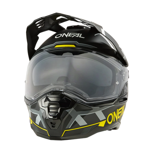 O'Neal 2025 D-SRS SQUARE Helmet - Black/Neon Yellow/Grey