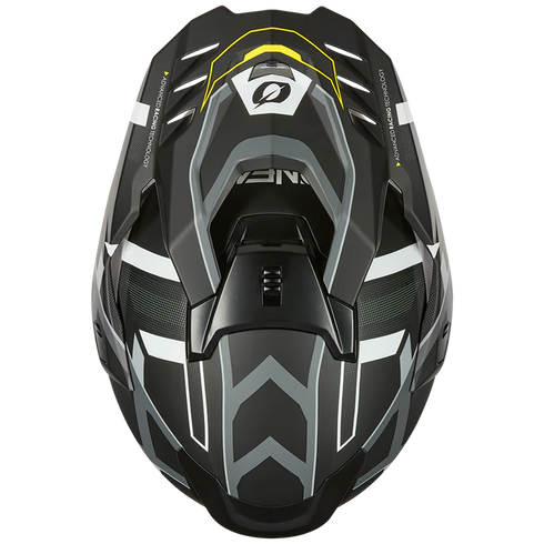 O'Neal 2025 D-SRS SQUARE Helmet - Black/Neon Yellow/Grey
