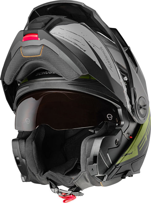 Schuberth E2 Explorer Helmet - Green Matt