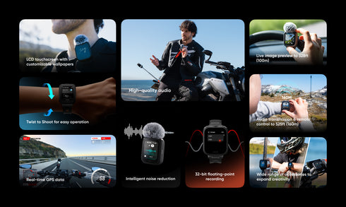 Insta360 GPS Preview Remote with Built-In Microphone