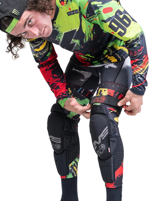 EVS Sports Slayco96 Knee Guard - Explosion — Motorcycle Gear (image 2 of 14)