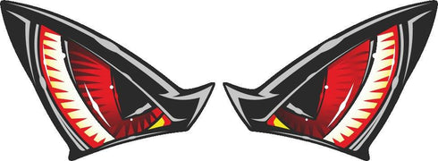Red Eyes Sticker 2pc