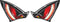Red Eyes Sticker 2pc