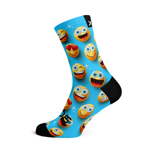 Sox Footwear Kids Crew Socks - Emoji & Blocks Pack