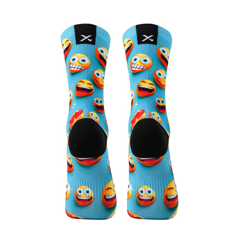 Sox Footwear Kids Crew Socks - Emoji & Blocks Pack