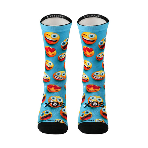 Sox Footwear Kids Crew Socks - Emoji & Blocks Pack