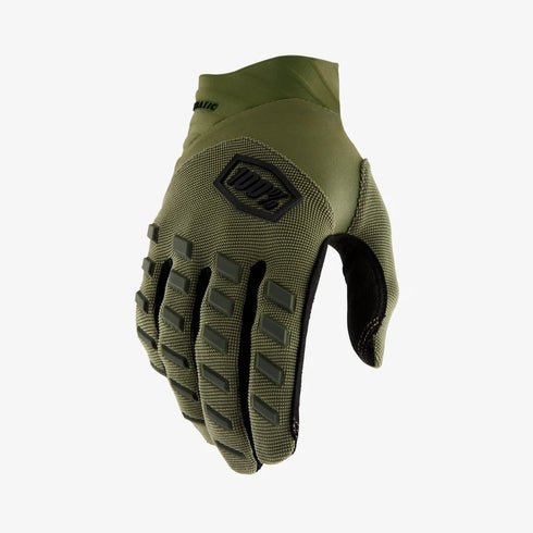 100% Airmatic Gloves - Army Green