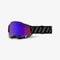 100% Accuri 2 Goggle Blackline - Mirror Red/Blue Lens