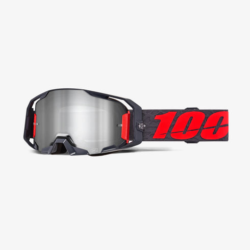 100% ARmatic Moto/MTB Goggles - Turo (Silver Mirror Lens)