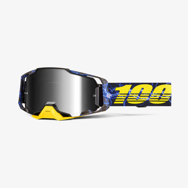 100% Armega Goggles - Furious (Silver Mirror Lens)