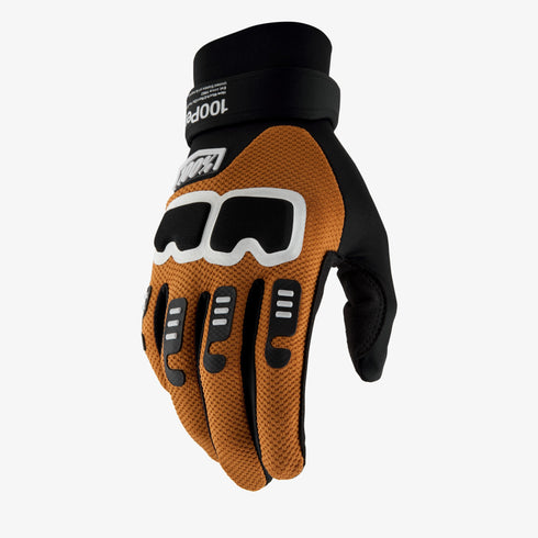 100% Langdale Gloves - Black/Tan