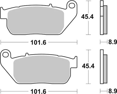 SBS FA381 H.HS Sinter Brake Pads - Front (Harley Davidson)