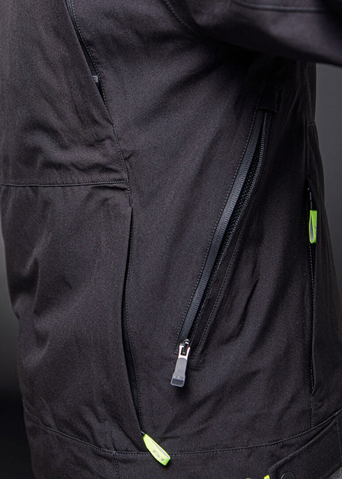 LS2 Mens Titanium Jacket - Black/Hi-Viz Yellow